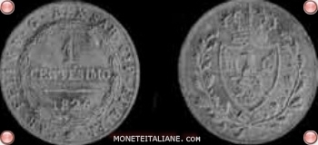 Un Centesimo Lira 1 cent lira