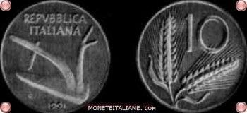 Valore Moneta Da 10 Lire 1954 1963