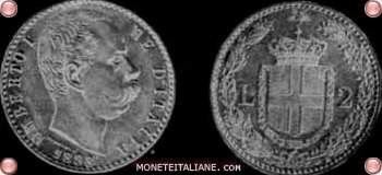2 lire moneta Umberto