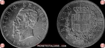 100 lire moneta Vittorio Emanuele II