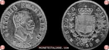 50 centesimi Vittorio Emanuele
