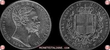 5 lire moneta Vittorio Emanuele